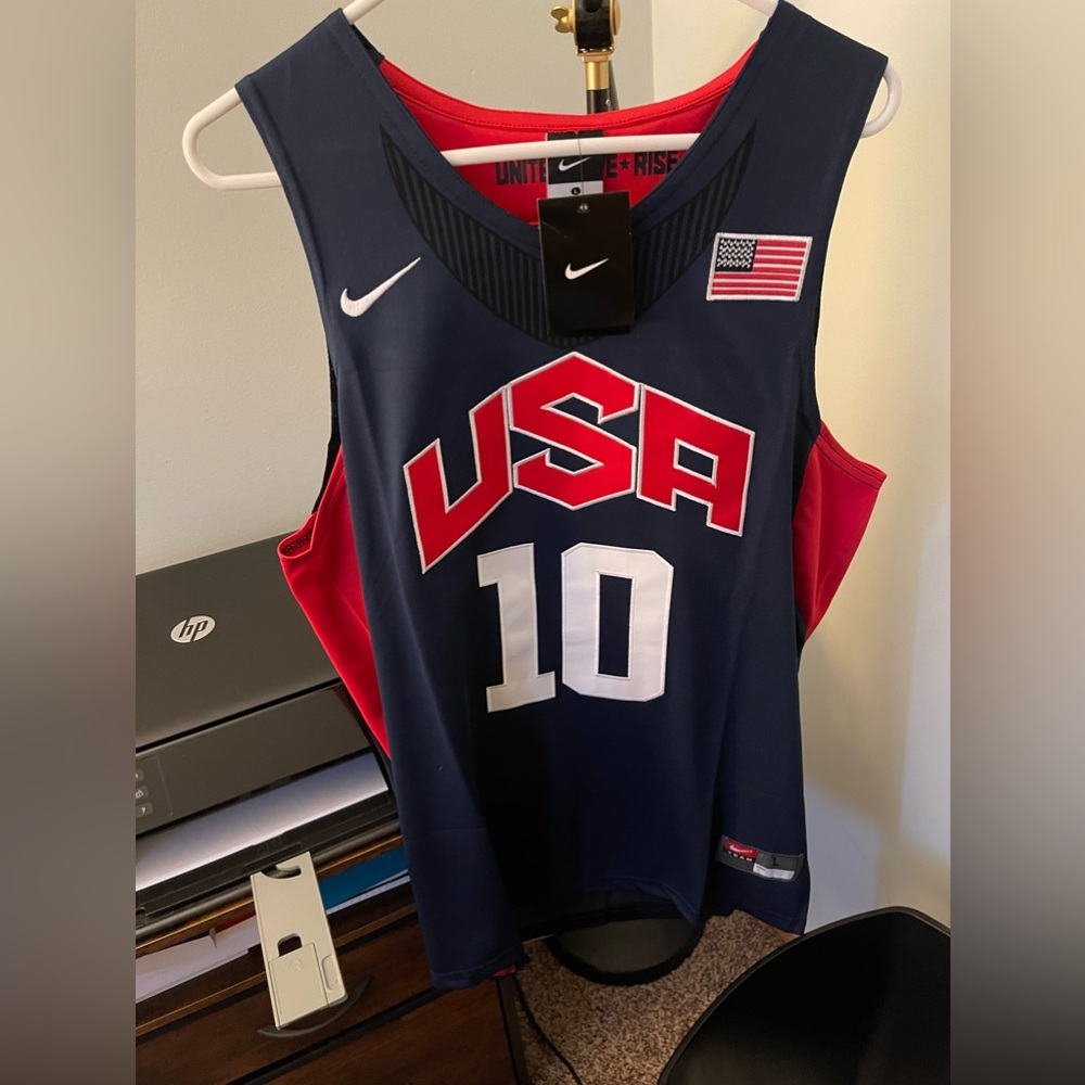 Nike USA Basketball Jersey - Navy, Red, and White